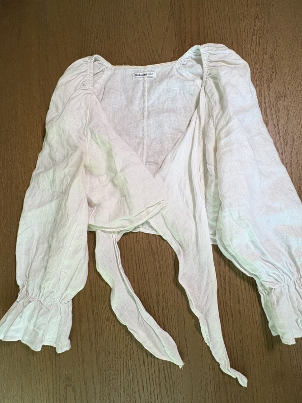Reformation Hummingbird Linen Top | M - Picture 2 of 6